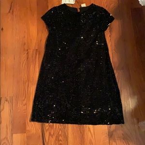 black sparkly dress